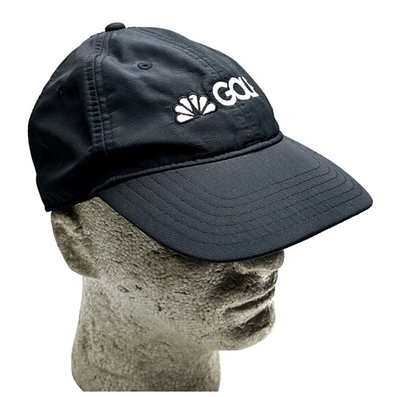 Taylor Made NBC Golf Hat Peacock Logo Cap Adjustable Hook Loop Black Unused EXC! - Picture 4 of 11